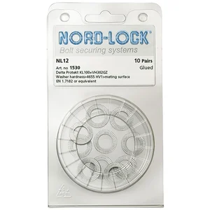 NORD-LOCK Keilsicherungsscheiben NL12 zinklamellenbeschichtet, - Blister SB-10