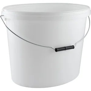 Eimer Oval 18L weiß mit Bügel ohne Deckel