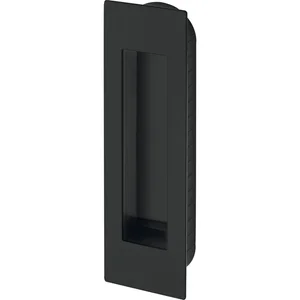 MARCHESI Schiebetürmuschel eckig, 155 x 45 x 2 mm, Edelstahl schwarz