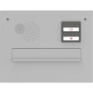 RENZ Frontplatte eckig, 360 x 280 mm, silber eloxiert