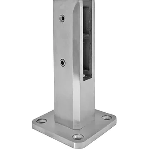 ECONOMY Bodenanker / Halter für Glas 12 - 17,52 mm, Edelstahl 2205