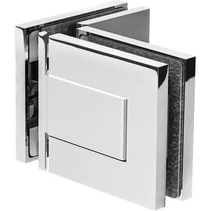 DORMA-Glas Duschtürband MORANO S1 90° Glas-Glas, Messing glanzverchromt