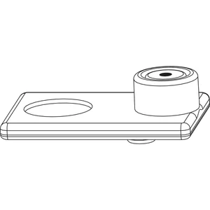 MACO-TRONIC Adapter mit Kontaktgeber, glatt (57425)