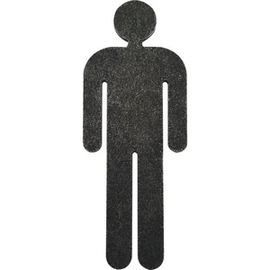 Symbol für WC Türen - Mann, verzinkt schwarz