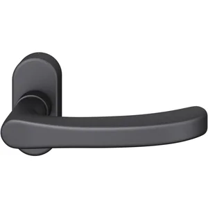 FSB FH-Rahmentürdrücker 09 1043 Standflügel ovale Rosette Alu schwarz matt
