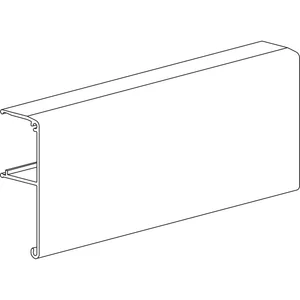 TERNO Clipblende 1480 breit für Holz L=3000 mm auf Maß silber