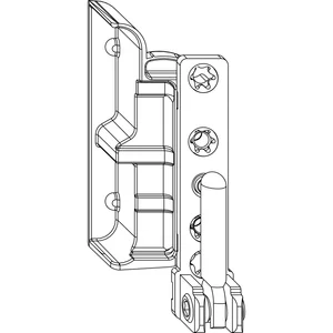 MACO Ecklager DT130 4/18 mm 130 kg silber rechts (55092)