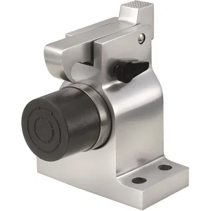 Torhalter 1009 mit Fanghaken und Puffer, Wandmontage, Alu silber lackiert