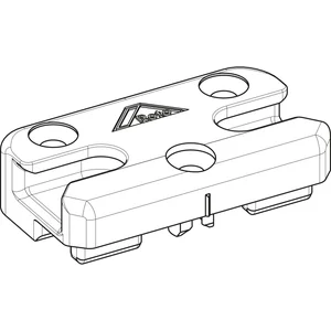 ROTO NT/NX SH-Schließstück MVS PVC 13V mit Boden KBE/KÖMMERLING/TROCAL Zink