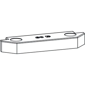 GU-966 PSK Rastplatte, Eurofalz 24x8 mm, 13V, Zink silber, mit Positionszapfen