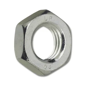 DIN439-2 04 M20x1.5 verzinkt flache Linksgewinde/Feingewinde Sechskantmutter