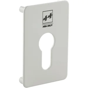 Rosettensatz KPL zu Türcodeschloss 495,75 x 50 x 2mm,Aluminium RAL 9002 weißgrau