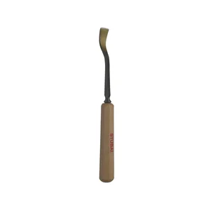 STUBAI Bildhauer-Stechbeitel geschliffen mit Holzheft Form 24 Breite 16 mm