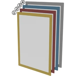 FATH Dokumentenfenster magnetisch DIN A4 blau 327 x 240mm