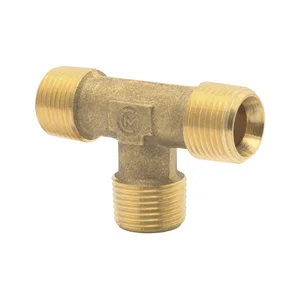 Druckluft T Stück mit AG 1/4" aus Messing