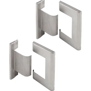 Abdeckkappenpaar zu Duschtürband 8010BTJC,Aluminium Edelstahl satiniert