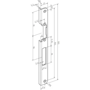 Winkelschließblech für ProFix2 Serie 118.14, rechts, Edelstahl