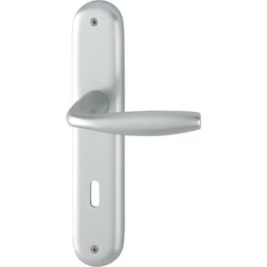 HOPPE Drückergarnitur NEW YORK - Schild BB 90, 35 - 45, silber eloxiert