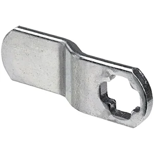 HETTICH Schlossriegel gekröpft Türstärke 14 - 18 mm, Stahl vernickelt