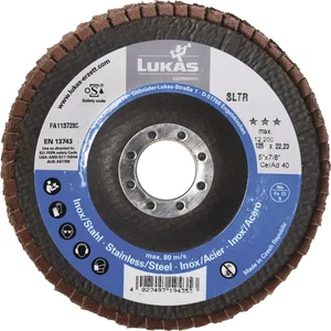 LUKAS Schleiflamellenteller SLTR CeramicAd ø 125 mm Korn 80