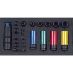 GEDORE Schraubenlöser Sortiment 1/2"1500 CT1-K 1900 in 1/3 CT-Modul 19-tlg