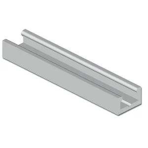 Dichtungs-Halteprofil Isostar SL, 2000 mm, Aluminium naturblank