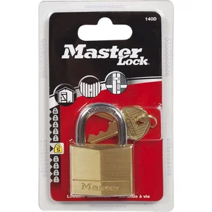 MASTER LOCK Vorhangschloss 140 EURD Messing, Breite 40 mm, verschsp. SB