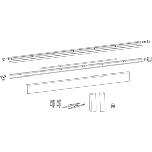 HAUTAU ATRIUM HKS 200Z/160S/SP Schienen-Set, FFB 1451-1650 mm, silber
