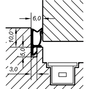 Überschlagdichtung ACF 5473 H, Kunststoff braun