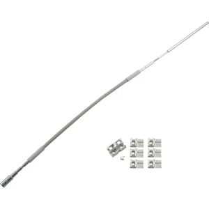 HAUTAU FL190 Flexibles Gestänge mit Zubehör Rund/Flachbogen L=1250 mm grau