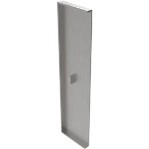 ECONOMY Endkappe für Bodenprofil h-Form 0011,zur vorgesetzten Montage,silber