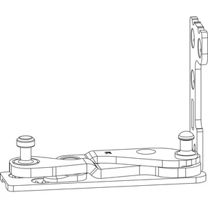 MACO Ecklager POWER für Bodenschwelle, 13V, links, silber (227287)