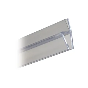 Frontanschlagprofil 180 Grad, für 6 - 8 mm, Länge 2500 mm, transparent 69051