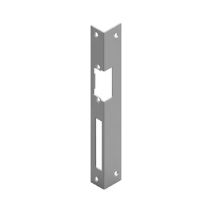Winkelschließblech für O & C Türöffner, eckig, links, 250 x 25 x 2 mm,Stahl grau