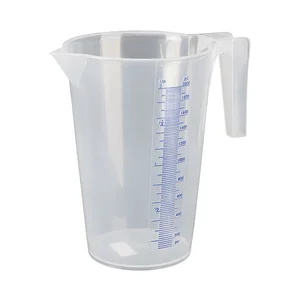 PRESSOL Messbecher transparent Polypropylen Inhalt 2,0 Liter