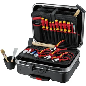 KNIPEX Elektro-Werkzeugkoffer BIG Basic-Move 002106HLS, 24-teilig, ABS schwarz