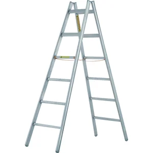 JUST Alu-Doppelstehleiter Type 52 Sprossen= 4 Länge=1,37 m