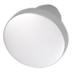 Knopfdrückerlochteil Flachform, ø 45 mm, Aluminium silber eloxiert
