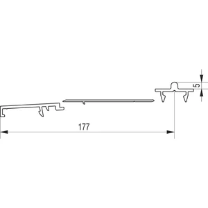 GU Thermostep 204 Trittschwellen-Set 5/177 L=3500 mm IV78 silber