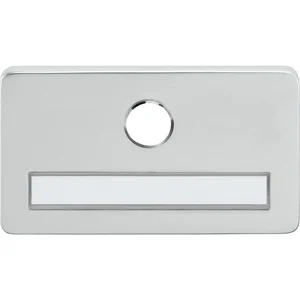 SOLIDO Namensschild ohne Spion, m. Bohrung ø 14 mm, silber eloxiert