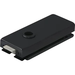 Schloss Studio Classic unversperrbar, Glas 8 mm, Alu schwarz RAL 9005 (10.002)