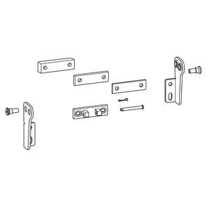 HAUTAU Kipp-/Dreh-/Klapp-Konsole KF 0/15 SKA/EKA Flügelmontage silber RAL 9006
