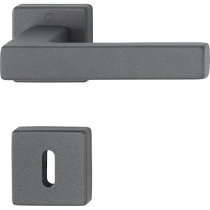 HOPPE Drückergarnitur AUSTIN auf Rosette BB, TS 37-42 mm, Aluminium sandschwarz