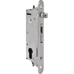 Rohrrahmenschloss Fiftylock mit Hakenriegel, PZ 92,DM 30 mm,Stulp rund,Edelstahl