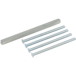 Stift und Schrauben für Rosettengarnituren hoch und nieder, Türstärke 76-86 mm