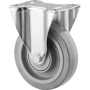 TENTE Bockrolle Elastik grau 200 mm 400 kg