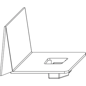 MACO MM Spaltabdeckung 13V, rechts oben, silber (357090)