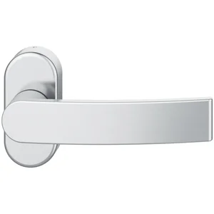 FSB Rahmentürdrücker 09 1150 Hochhaltefeder, ovale Rosette, Edelstahl matt
