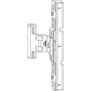 ROTO NX Dreh-/Kippflügelfalzband T mit Nutführung 12/18-13 verstellbar silber