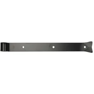 Langbänder einseitig gerollt, ohne Kegel, 400x45x8mm, inkl. Schraubenset,schwarz